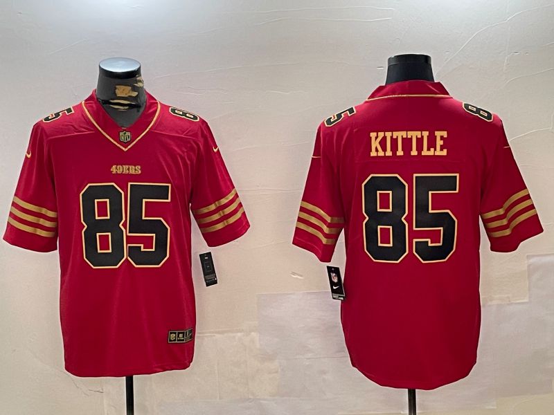 Men San Francisco 49ers #85 Kittle Red Gold 2024 Nike Limited NFL Jersey style 1230->san francisco 49ers->NFL Jersey